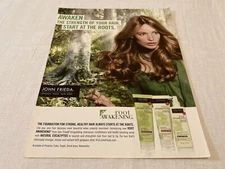 Magazine Print AD ~ 1 Page John Frieda Root Awakening Cosmetics Beauty Art 2009