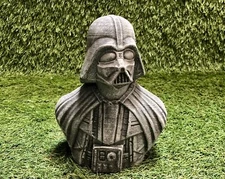 Darth Vader Bust Concrete Star Wars Theme Garden Ornament Frost Protected