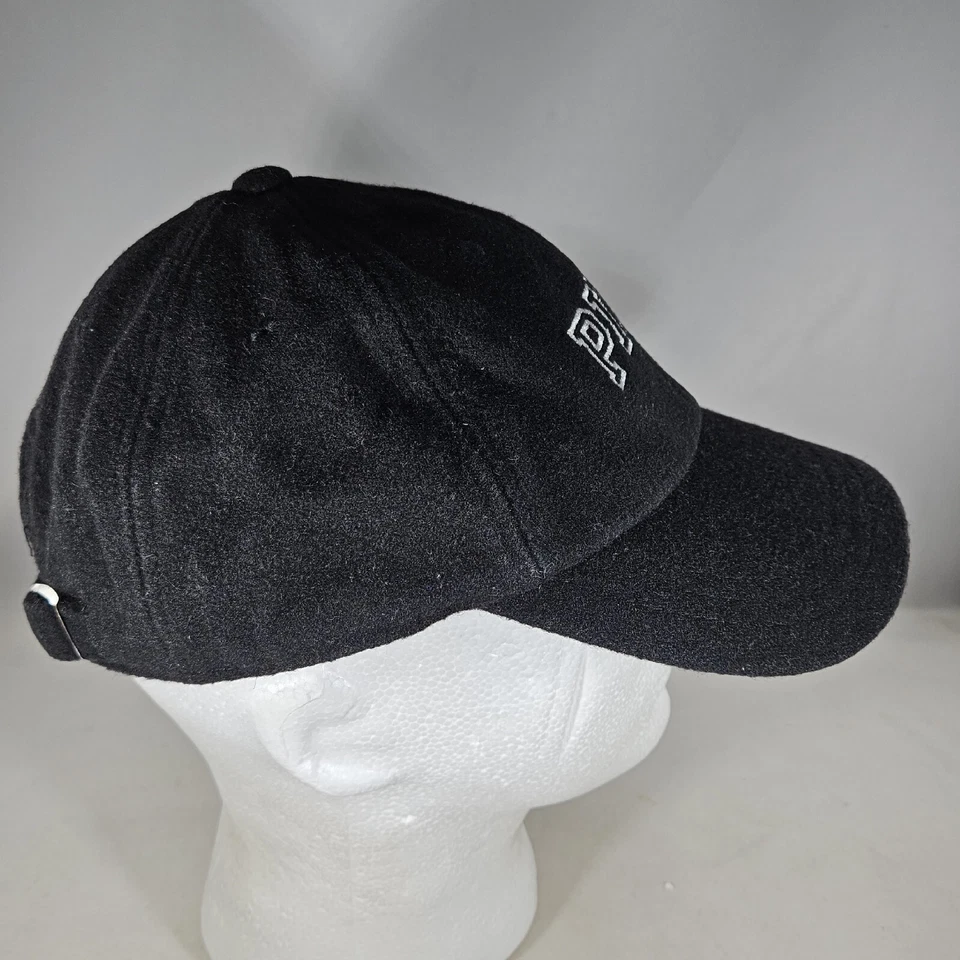 ROSA Victoria's Secret Sombrero Perro Logo Lana Negro Correa Ajustable Hebilla Gorra Foto 3 de 4