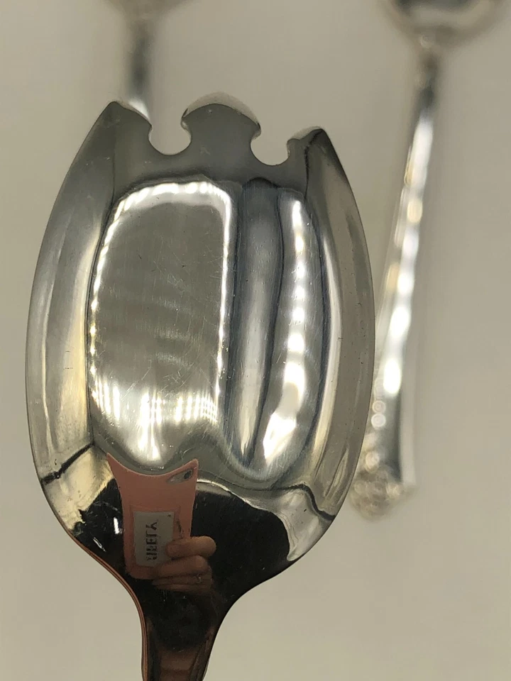 Juego de 3 tenedores de helado originales Damask Rose de Oneida de plata de ley 5,75" Foto 3 de 4