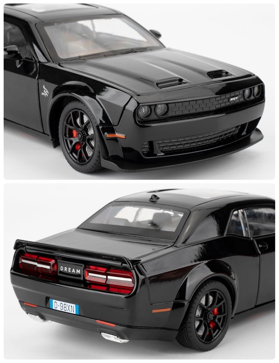 Zinklegierung Modellfahrzeug Dodge Dodge Challenger SRT Modellauto 1:32 - Metall-Druckguss Mit Sound & Licht, Sammlerstück Maßstabsgetreues Auto