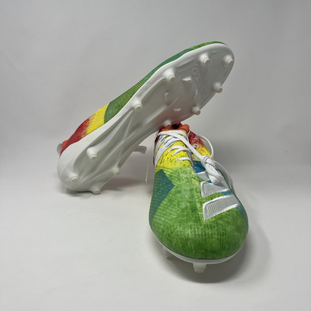 NEW Adidas Adizero 8.0 Low Football Cleats Rainbow F35077- Men Sz 15 Adidas Adizero 8.0 Low Lightweight Football Cleats Rainbow  main image 3