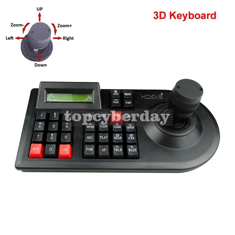 Ongepast Familielid Versterken 3D PTZ CCTV Keyboard Controller Joystick for RS485 PTZ Speed Dome Camera Bracket | eBay Ongepast Familielid Versterken 3D PTZ CCTV Keyboard Controller Joystick for RS485 PTZ Speed Dome Camera Bracket | eBay