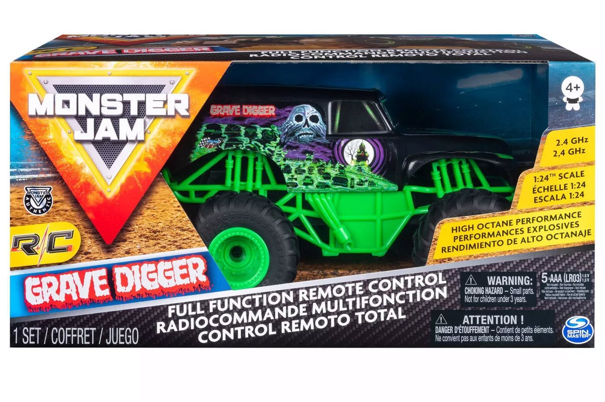 MonsterJam モンスタージャム GRAVE DIGGER ラジコン 中古 Monster Jam RC GRAVE DIGGER Truck - 1:24 Radio Controlled