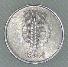 DDR 1 Pfennig 1948 bis 1953