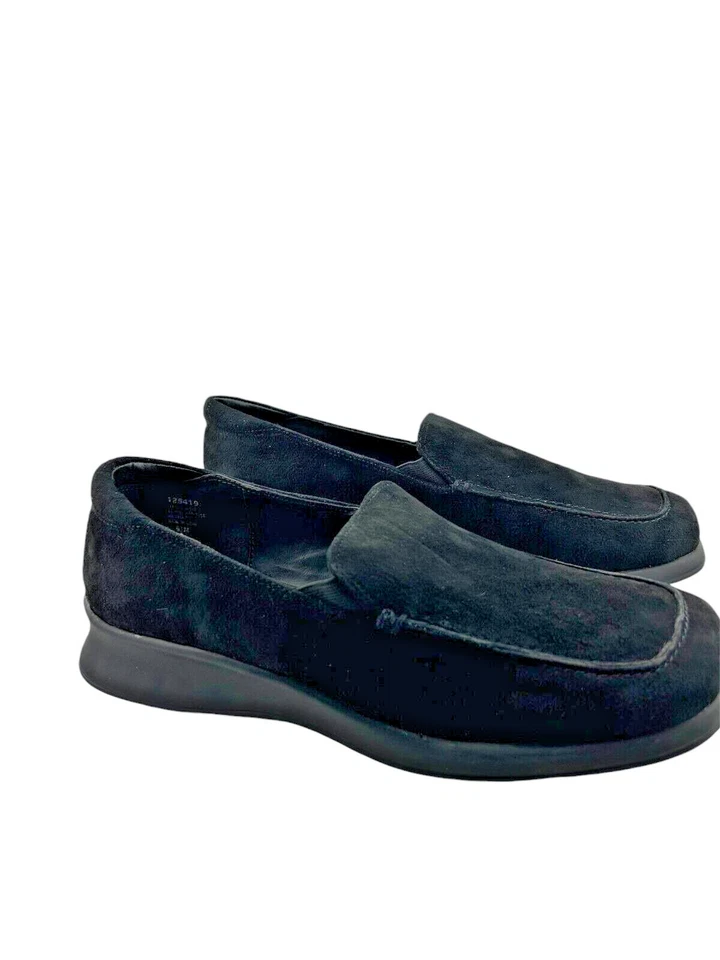 NOVO AJ Valenci Mocassim Preto Camurça Tamanho 9.5 - Imagem 2 de 4