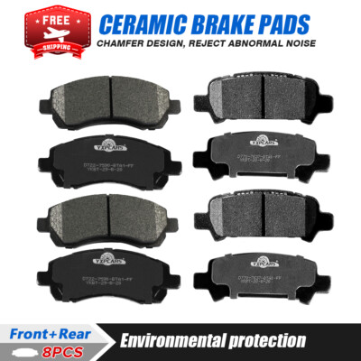 Front And Rear Disc Ceramic Brake Pads For 1999 - 2001 Subaru Impreza 2.2L