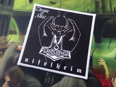 Throne of Ahaz Patch Black Metal Mörk Gryning Marduk #