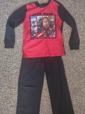 DISNEY STAR WARS 2 Pc Boy  s Pajama Set Size 8