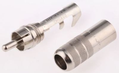 Switchcraft Kabelhalterung Cinch-Stecker mit vernickelten Kontakten, 6A