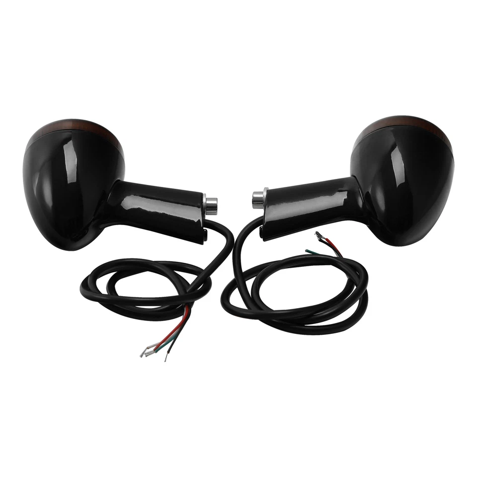 Rear Turn Signals LED Amber Light Fit For Harley Sportster XL 883 1200 1992-2022 - Image 4 of 4