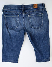 Lucky Brand 29X15 Womens Miami Crop Low Rise Size 8/29 Blue Denim Jeans USA Made
