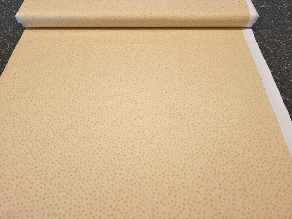 Cuddle Time BTY Helz Cuppleditch Quilting Treasures Tonal Golden Tan Polka Dot - Image 3 of 3