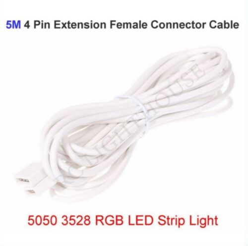 16ft or 5m White Extension for RV LED Light strips  5050 4 Pin - 第 1/3 張圖片