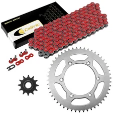 Red Drive Chain And Sprocket Kit for Suzuki RM125 1997 1998 1999 2005