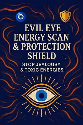   Evil Eye Energy Scan & Protection Shield   Stop Jealousy & Toxic Energies