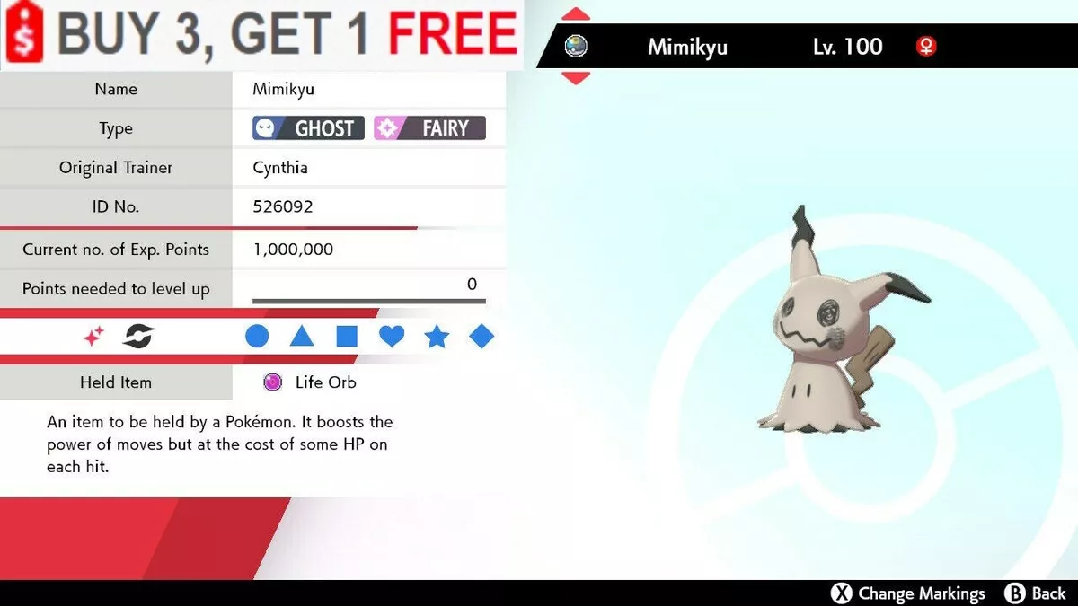 POKEMON SWORD and SHIELD // ✨ULTRA SHINY✨ EVENT MIMIKYU // 6IV Battle  Ready! 