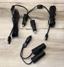 1 to 2 Car Cigarette Lighter Splitter Adapter with Power Cords w/ On Off Switch