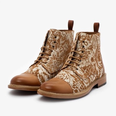 NEW - Taft Rome Boot in Cream Floral 12 NWT mens