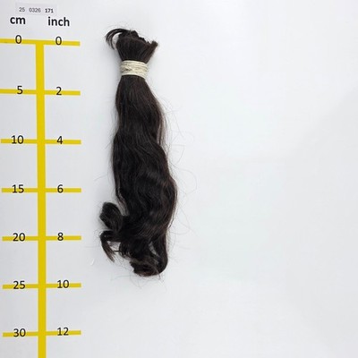 Europäisches Echthaar Rohhaare  hellbraun mind.60 Gr 25-30cm - 250326171