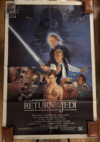 1983 Original Star Wars Return Of The Jedi Style B One Sheet Movie Poster 27x41