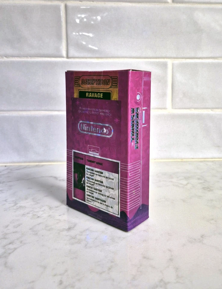 TRANSFORMERS G1 minibot Ravage GameBoy Custom Toy figure in Custom new box - Image 3 of 4