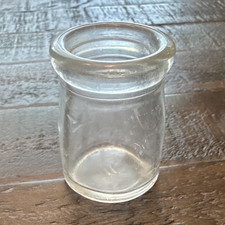 Small Clear Glass Jar / Container, Wide Mouth Clear Glass Jar