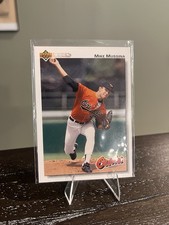 1992  Mike Mussina Rookie card! Upper Deck baseball HOF Baltimore Orioles