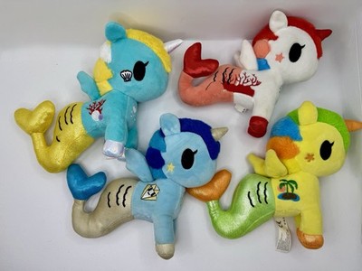 Tokidoki Plush Mermicorno Bundle of 4: Seychelles, Cora, Corsica, Tropica
