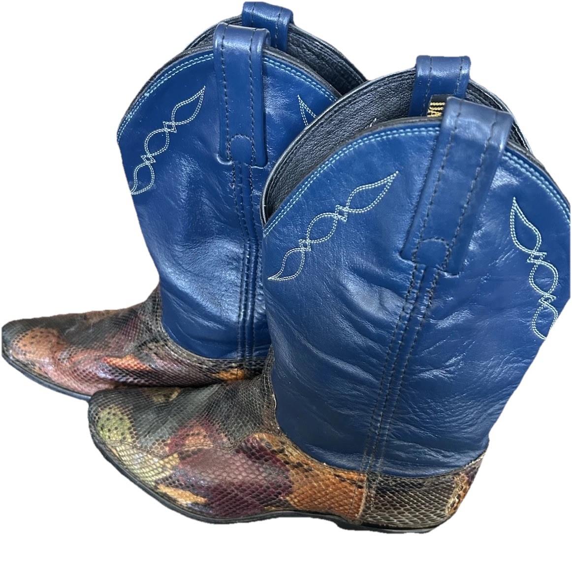 Dan Post Exotic Rainbow Snakeskin Python Cowboy B… - image 4