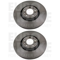 2X Eurobrake Bremsscheiben 330Mm BelÜFtet Vorne Passend FüR CitroËN C5 C6