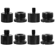 8Pcs Mic Stand Adapter,Screw Thread Adapter Set for Microphone,5/8 Female to ...