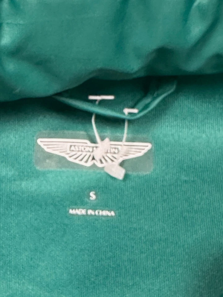Aston Martin Green Hybrid Jacket | Mens Adult Small | Official Product Full Zip - Image 4 of 4