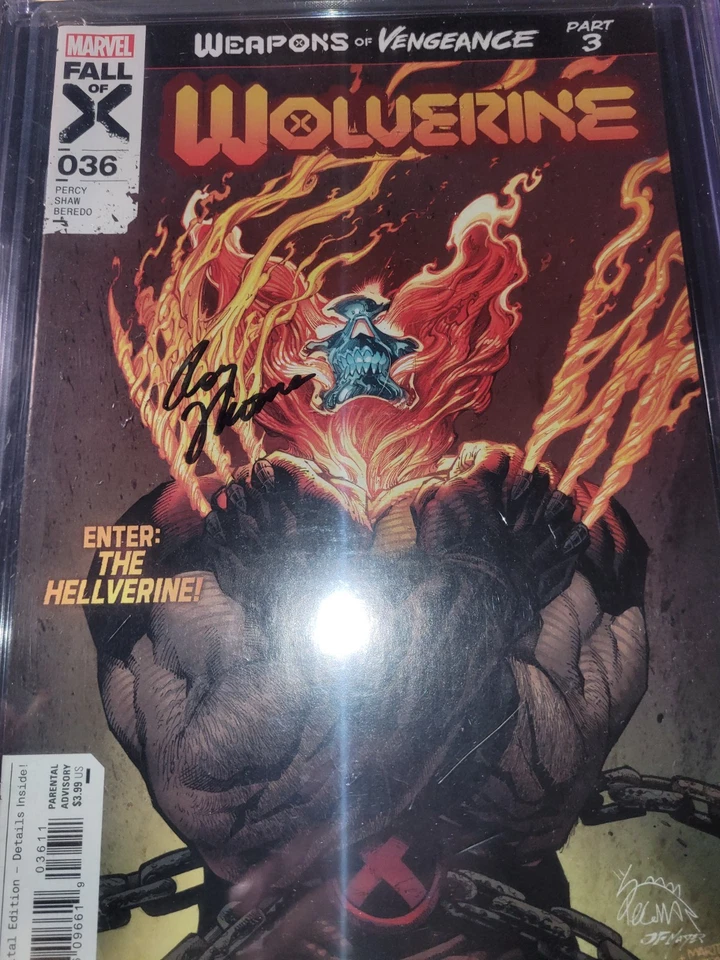 **Signed** WOLVERINE #36 CGC 8.5 1st HELLVERINE!!!!! WEAPONS OF VENGEANCE - Image 2 of 4