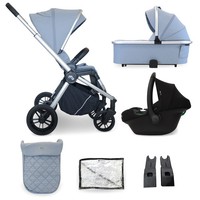My Babiie MB450i 3-in-1 Travel System - Steel Blue