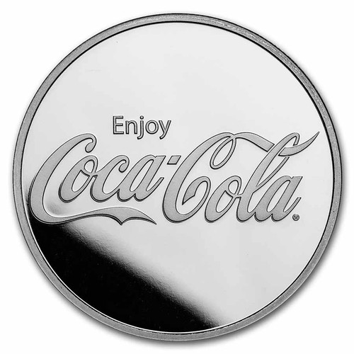Coca-Cola® 1 oz Silver Struck Round (In Capsule) - Picture 3 of 4