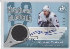 2005-06 SP Game Used Edition Significant Numbers 17/19 Markus Naslund Auto 0c3