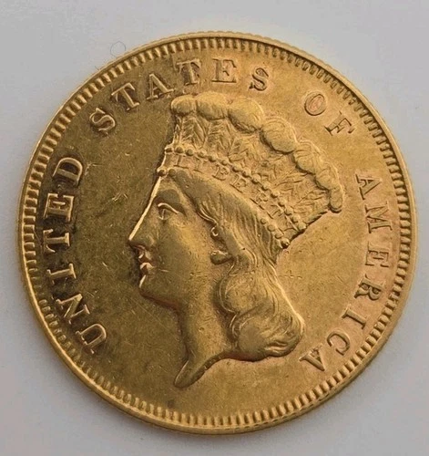 1870-P Three Dollar Gold — photo from the most recent tracked eBay sale