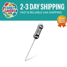 Instant Read Digital Meat Thermometer BBQ Grill Smoker For Kitchen Food Cooking