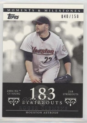 2007 Moments & Milestones Roger Clemens (2004 NL Cy Young 218 Strikeouts) 0o0