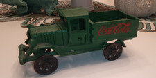 Green Cast Iron Coca Cola Pick Up Truck