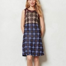 Anthropologie Cecilia Prado • Geometric Print Sleeveless Knit Mini Dress XSP