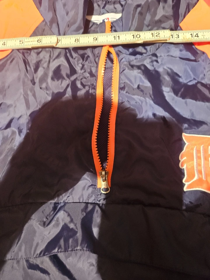  Detroit Tigers MLB Genuine Merchandise 1/4 Zip Windbreaker Jacket Size XL - Image 3 of 4