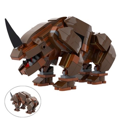 Mudhorn Large Horned Creatures 305 Pieces Building Toys Set MOC Build Gift