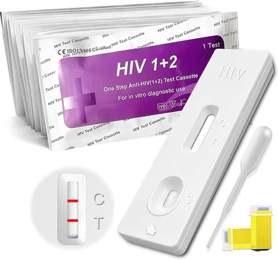 5X Autotest HIV, Autotest Rapido, Facile Da Usare, Affidabile