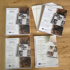 Creative Memories 8-1/2 x11 WHITE Scrapbook Pages 45 Pages  15 Protectors