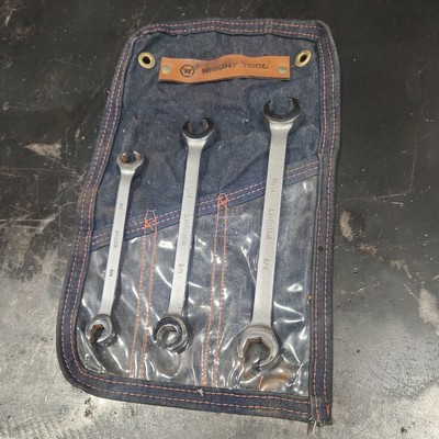 Wright Tool 743 Flare Nut Wrench Set 3 Piece