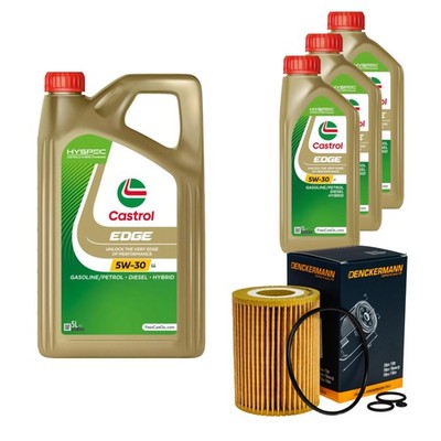 DENCKERMANN Ölfilter Castrol EDGE Titanium 5W-30 LL 8L für Mercedes GLE 350