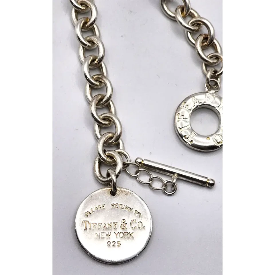 Tiffany & Co. Sterling Silver Curb Link Bracelet (38g) - image 2 of 3