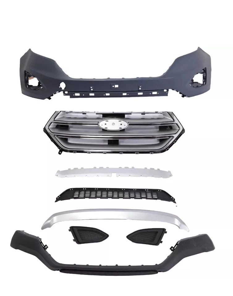 Fits 2015-2018 Ford Ford Edge Front Bumper Cover Assembly Complete w/ Grille - Image 4 of 4
